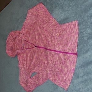 Columbia Women's Pink Zippered Track Jacket Size Medium